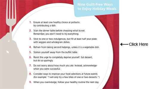 More Holiday Eating Tips